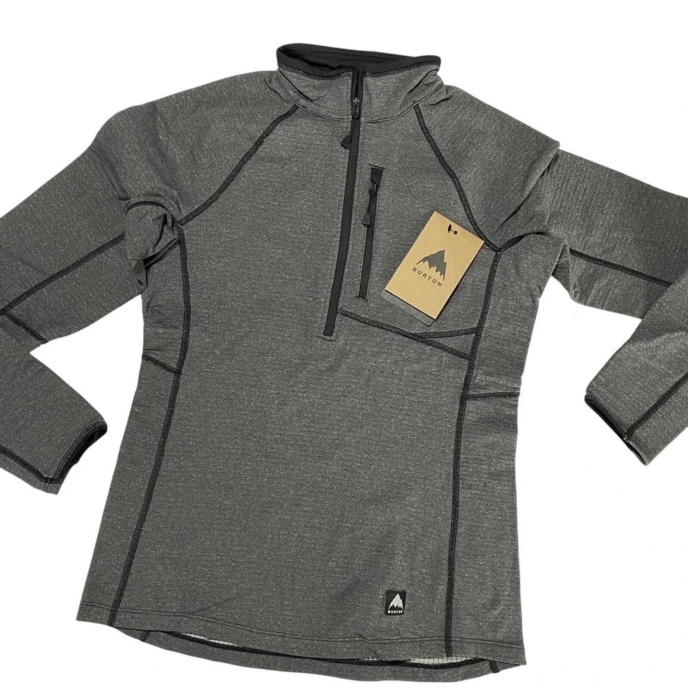 Burton‎ Stockrun Grid Half-Zip Technical Fleece Size XXS Womens NWT